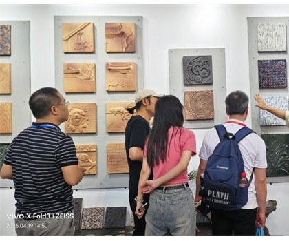 第42届佛山陶博会期间，陈工陶纯手工陶艺砖新品惊艳亮相
